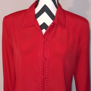 Ladies size 12 Red Blouse